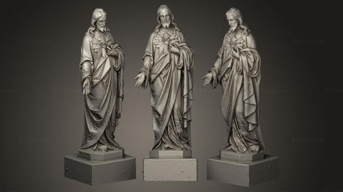 Статуи античные и исторические (Статуя Иисуса Христа, STKA_0329) 3D модель для ЧПУ станка